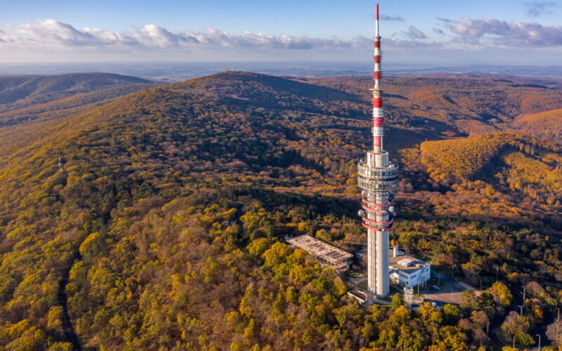 TV tower above the Mecsek Hills